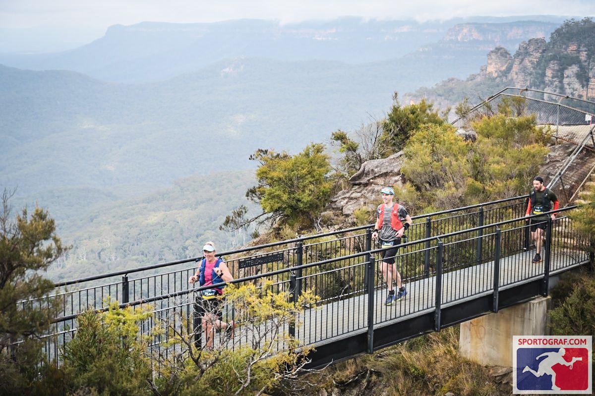 Ross running in the Blue Mountains, UTA50 2023 (Sportograf Images)