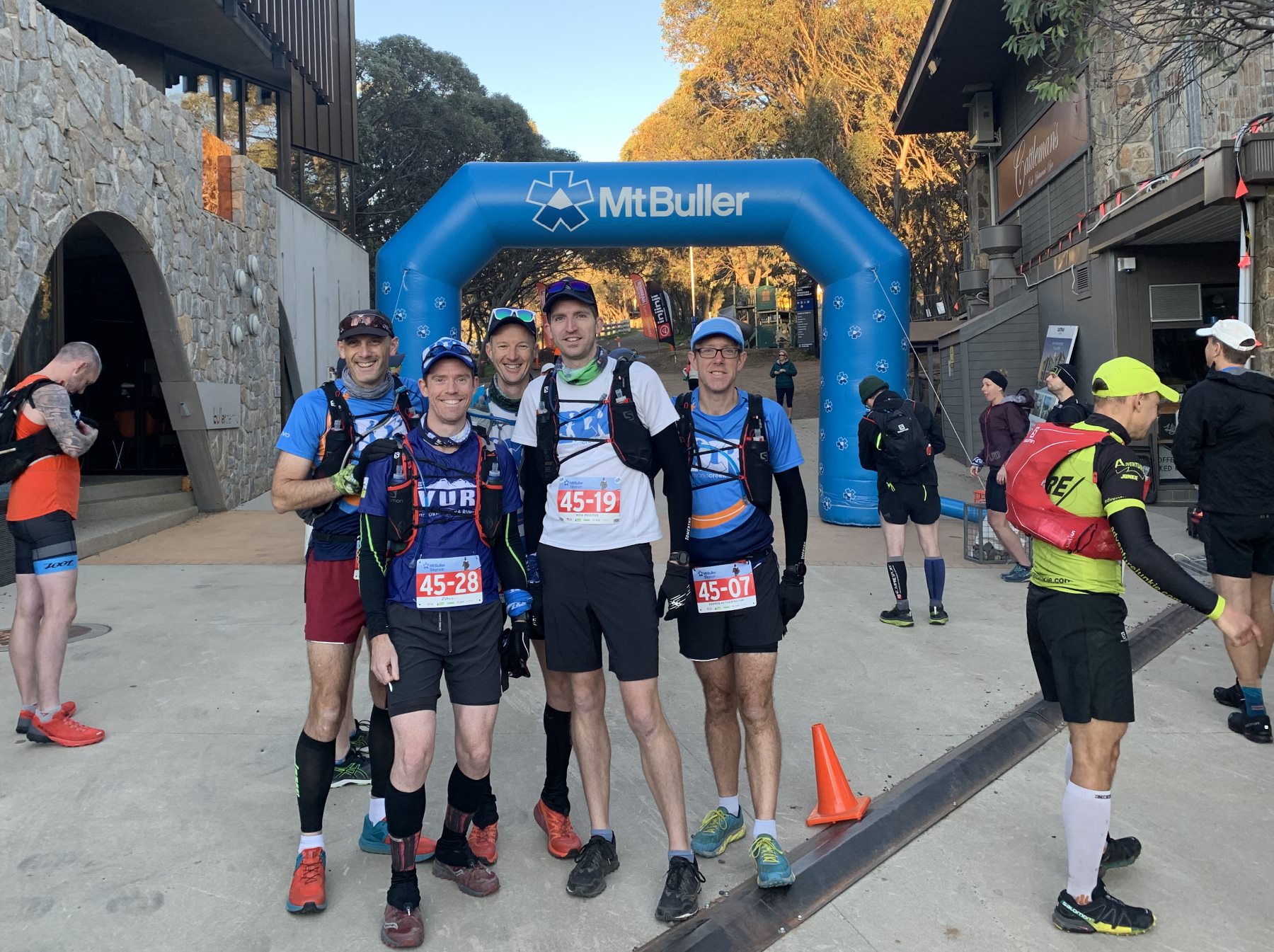 Start Line L-R: Rb, Paul, Lachlan, me, Darren