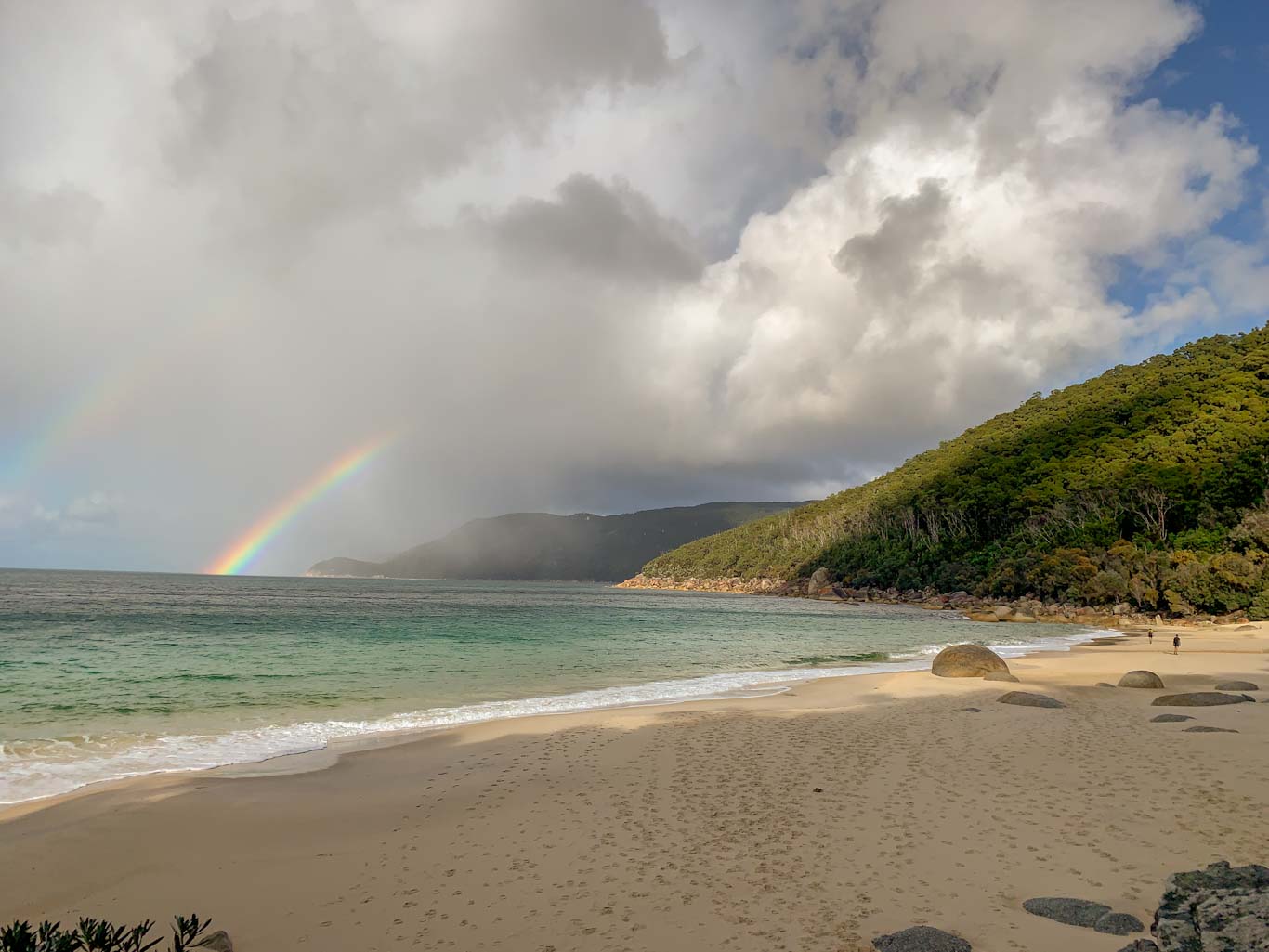 Rainbow over Waterloo Bay